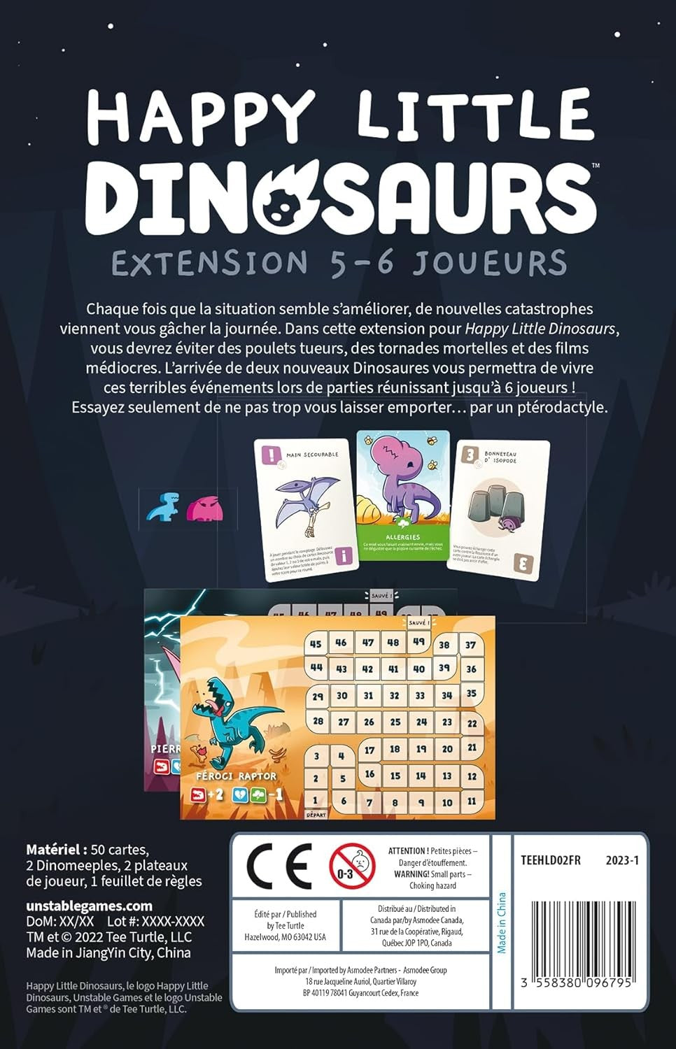 Unstable Games - Happy Little Dinosaurs extension 5-6 joueurs