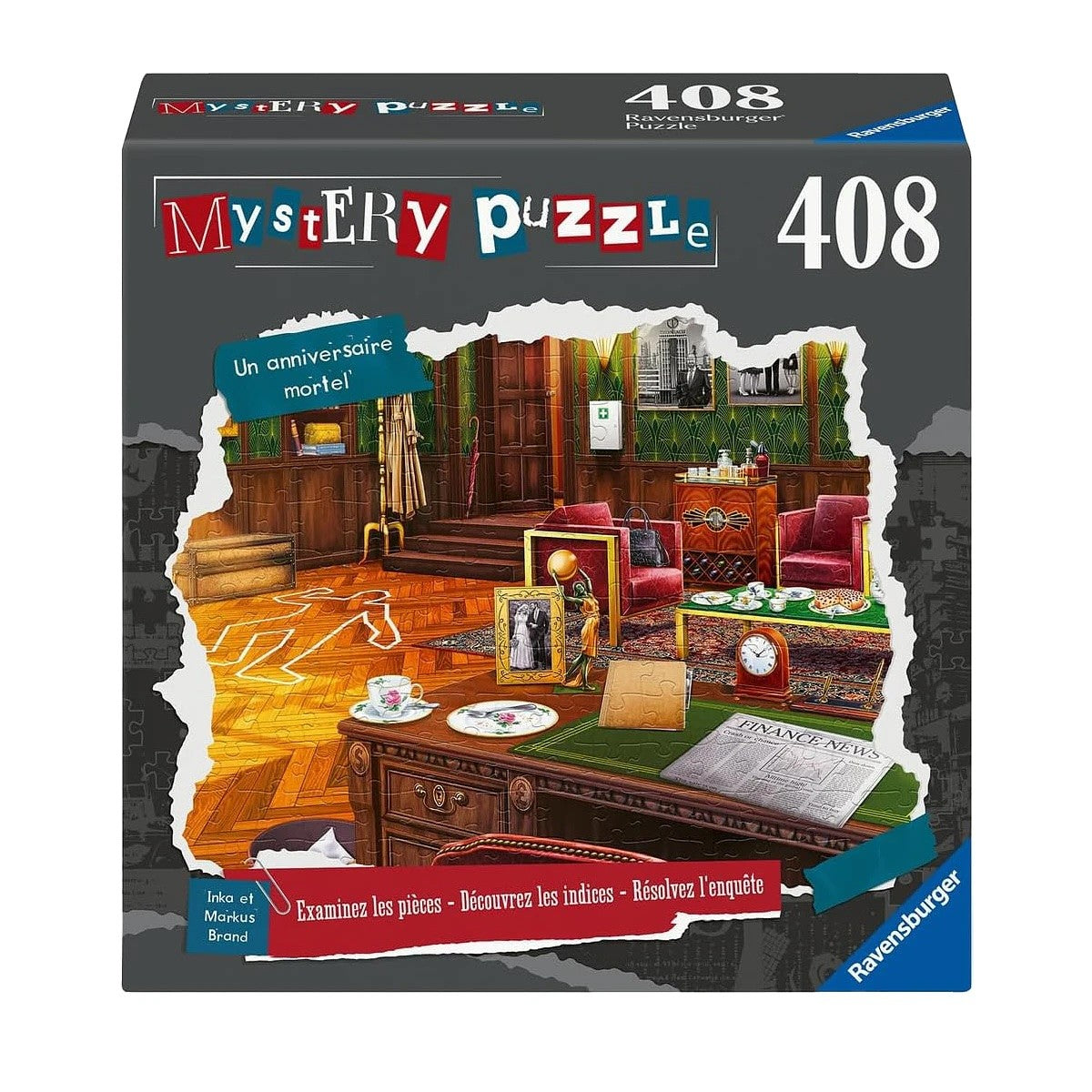 Ravensburger - Puzzle x Crime 408 pièces Un anniversaire mortel