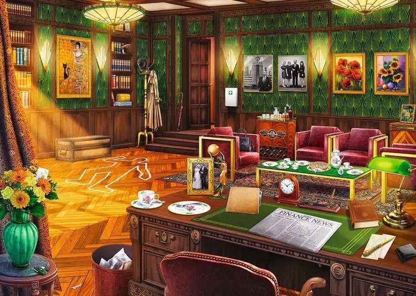 Ravensburger - Puzzle x Crime 408 pièces Un anniversaire mortel