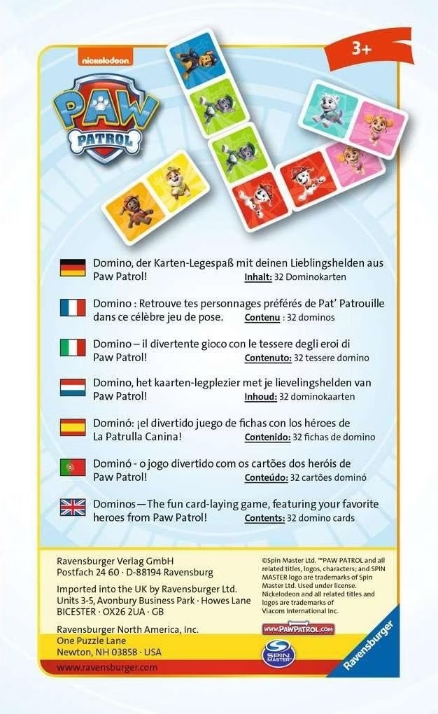 Ravensburger - Domino Pat Patrouille