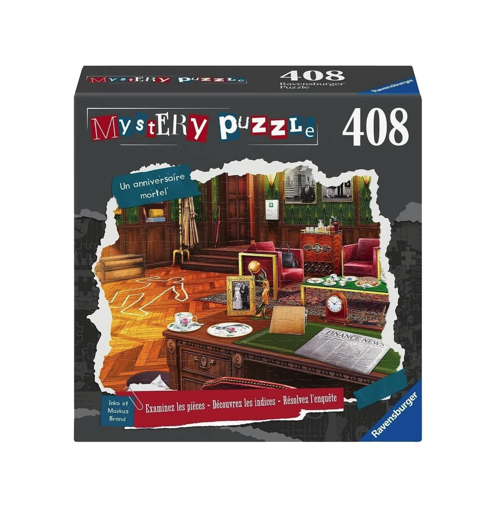 Ravensburger - Puzzle x Crime 408 pièces Un anniversaire mortel
