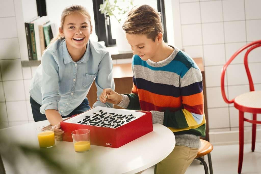 Brio - Labyrinthe en bois avec 2 planches de jeu, Rouge