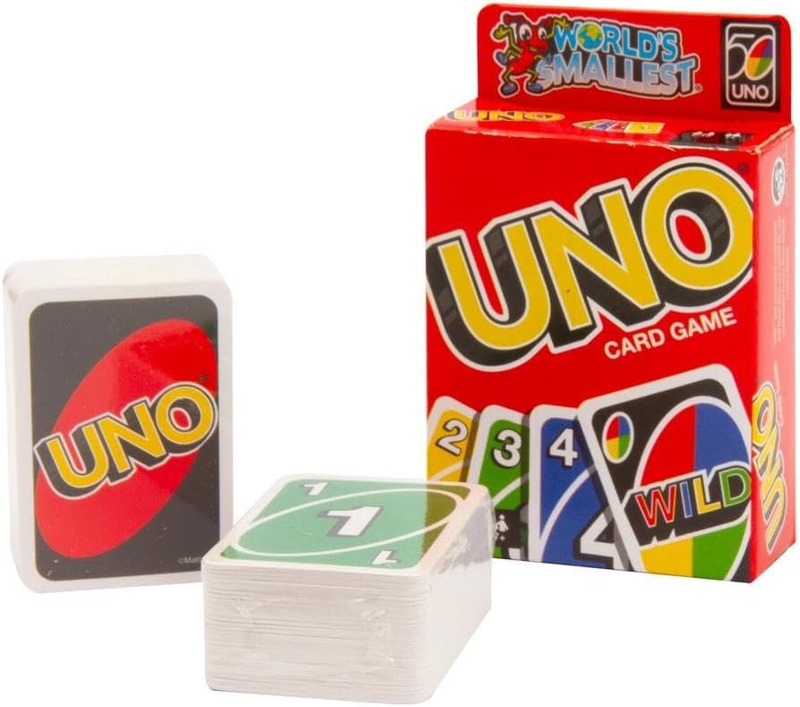 World's Smallest - Jeu de cartes UNO miniature