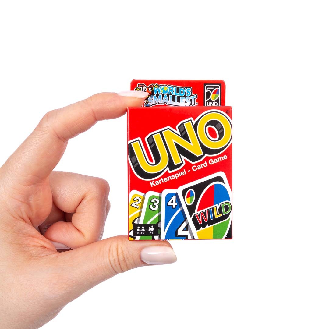World's Smallest - Jeu de cartes UNO miniature