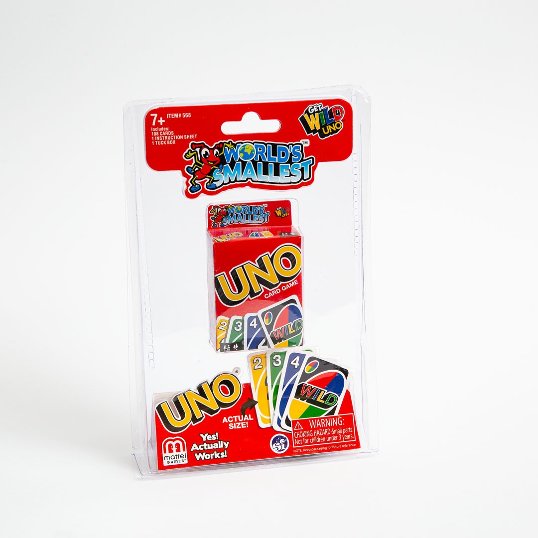 World's Smallest - Jeu de cartes UNO miniature