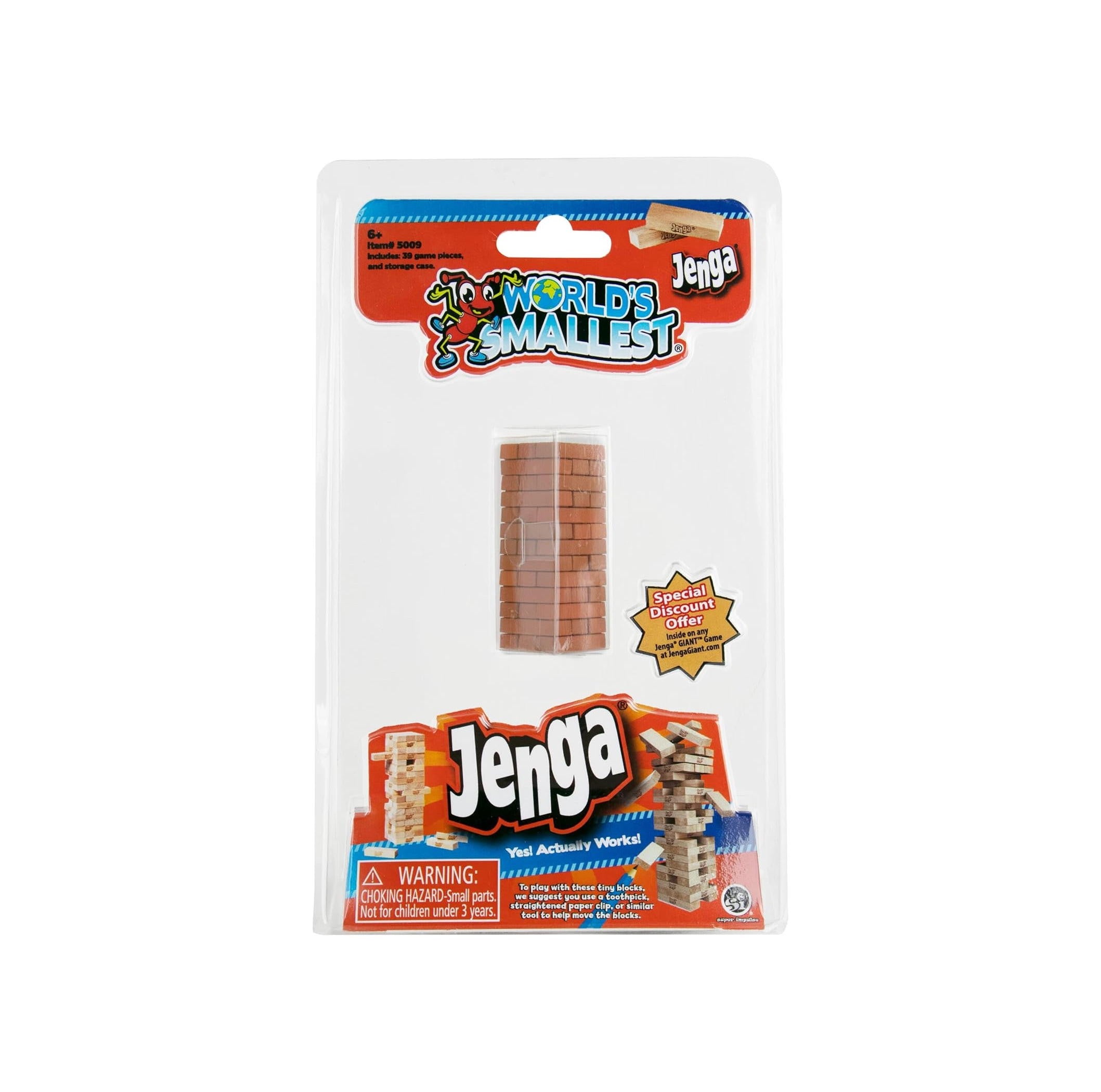 World's Smallest - Jeu d'habileté Jenga miniature