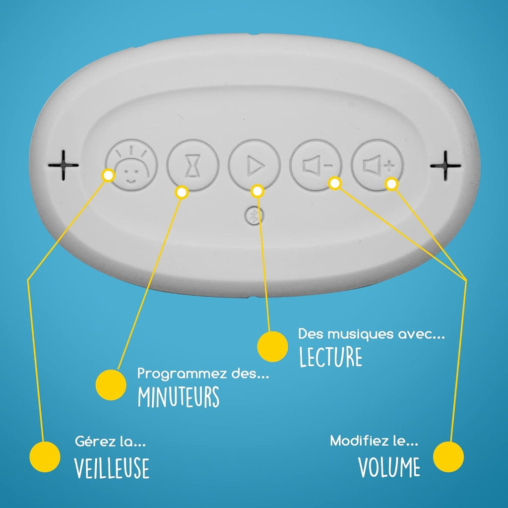 UrbanHello - REMI, réveil intelligent, veilleuse et babyphone multifonctions, rose