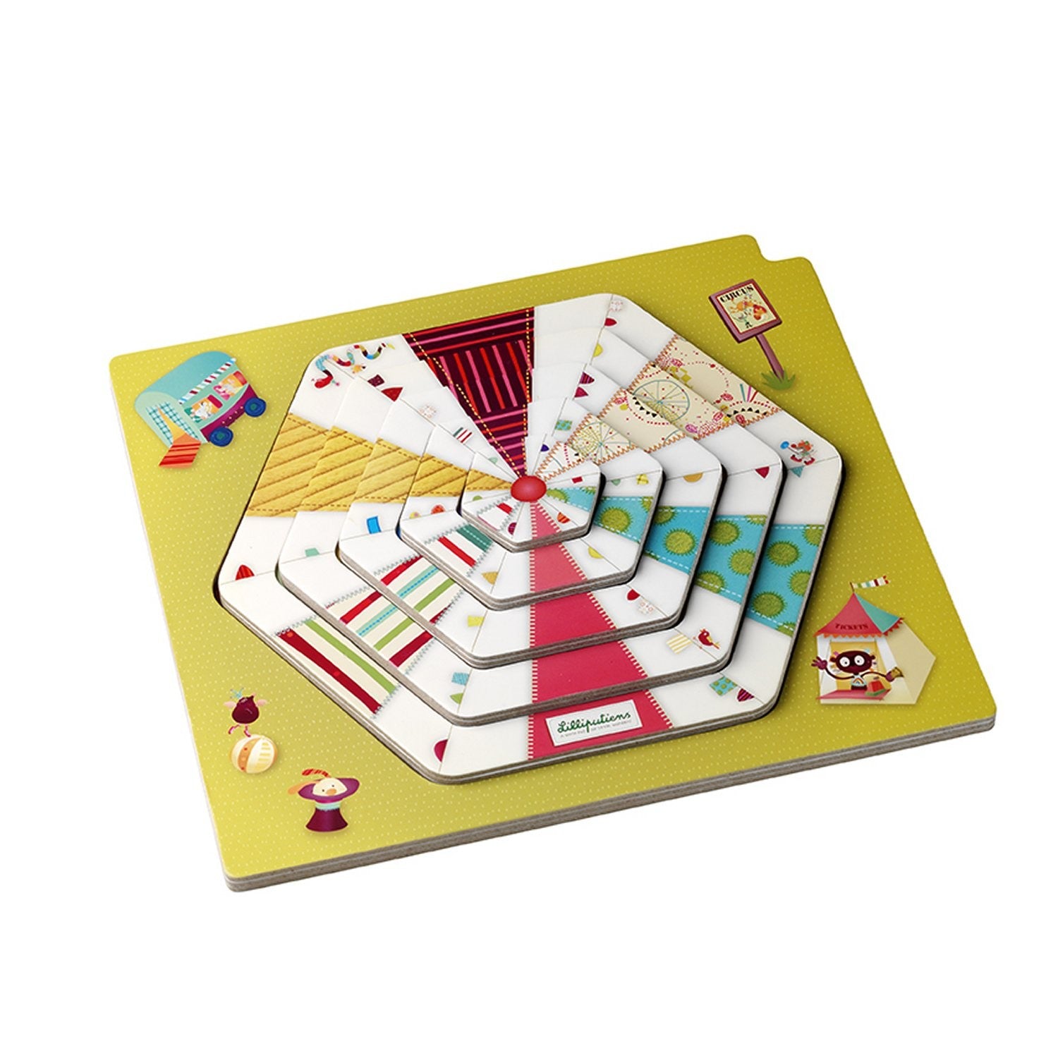 Lilliputiens - Circus Puzzl' Show puzzle en bois multicouches