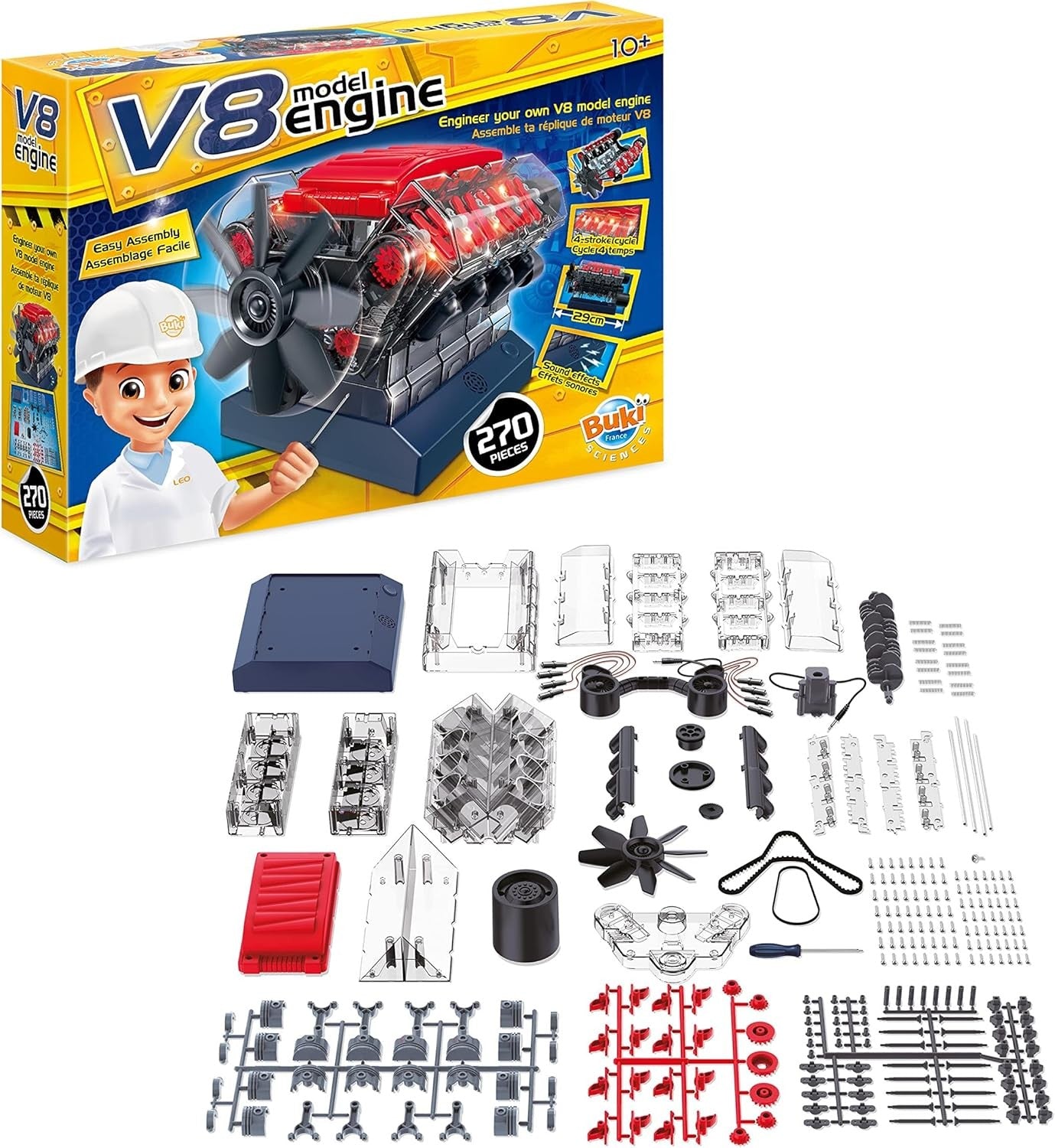Buki - Moteur V8 à assembler