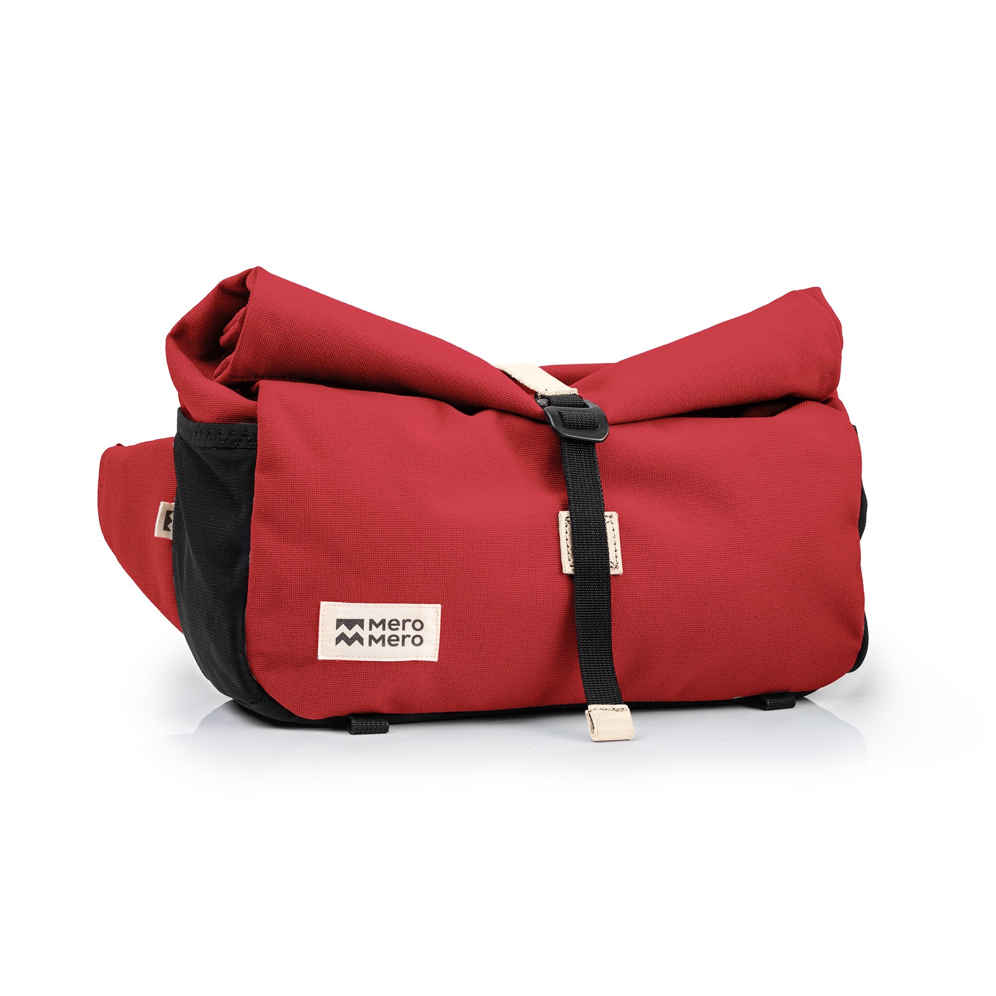 MeroMero - Piha sac banane et saccoche avant vélo 2-en-1 Brick Red