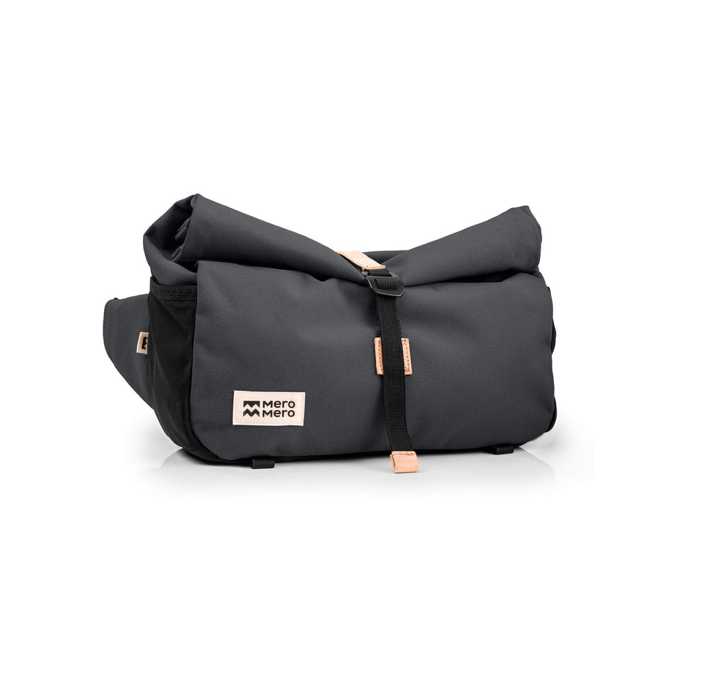 MeroMero - Piha sac banane et saccoche avant vélo 2-en-1 Dark Grey
