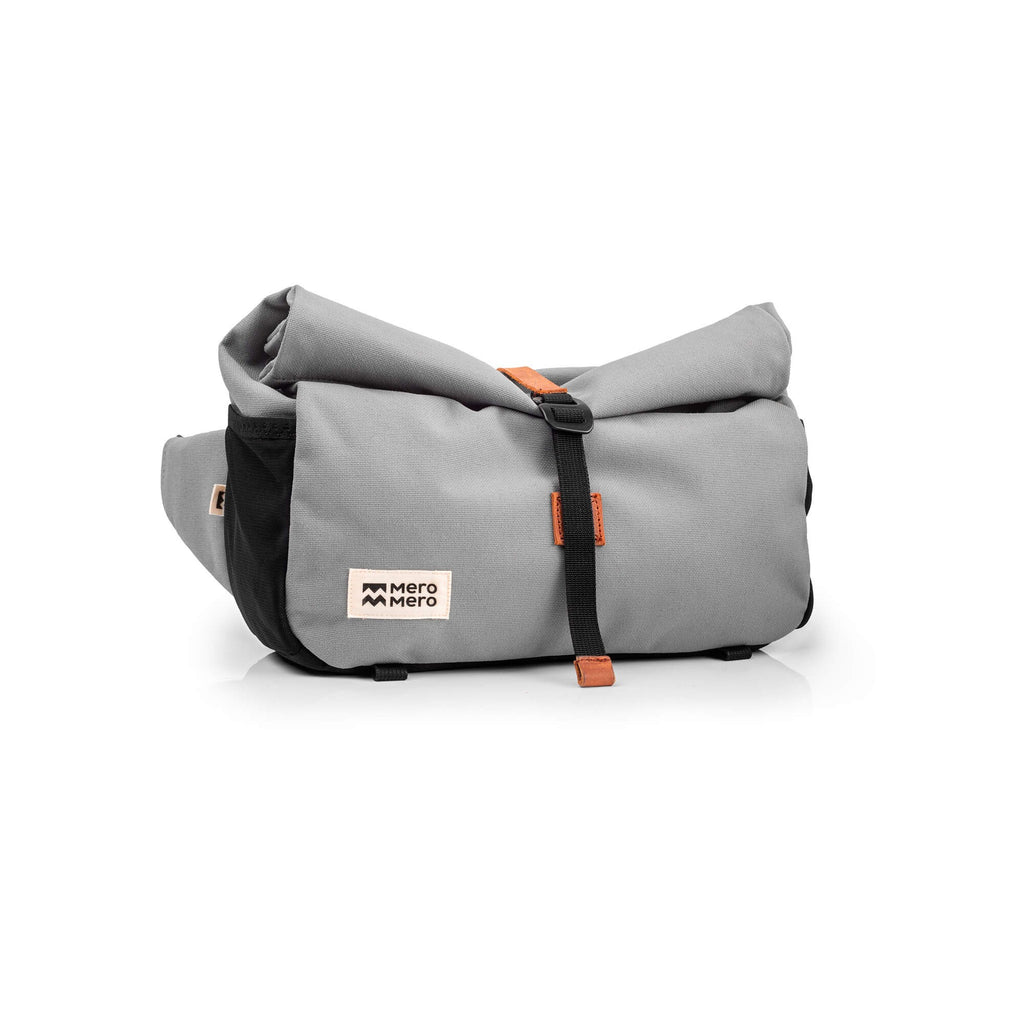 MeroMero - Piha sac banane et saccoche avant vélo 2-en-1 Stone Grey